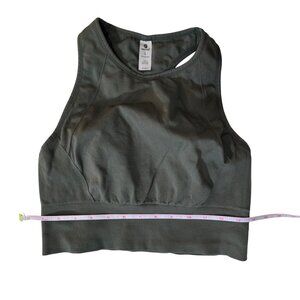 Womens olive green sports bra